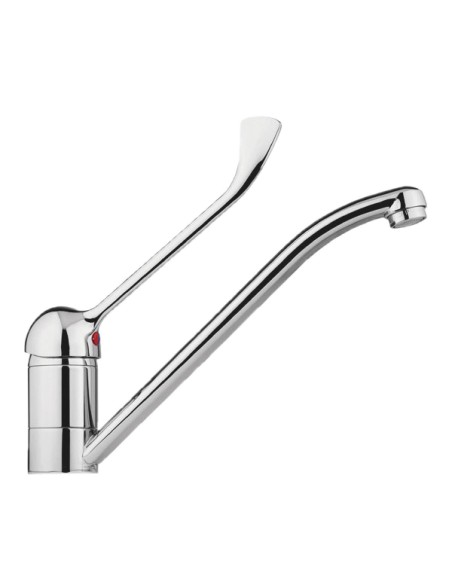 Robinet gérontologique mélangeur pour lavabo sur plan. Débit standard