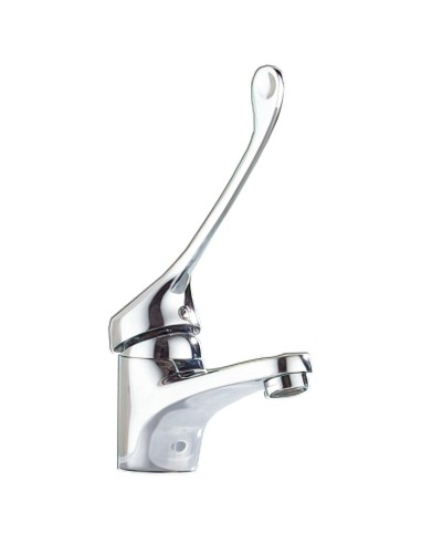Robinet gérontologique monocommande mélangeur pour lavabo sur plan. Débit standard