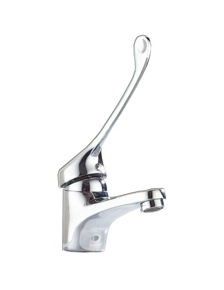 Robinet gérontologique monocommande mélangeur pour lavabo sur plan. Débit standard