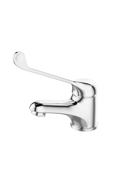 Robinet gérontologique monocommande mélangeur pour lavabo sur plan. Débit standard