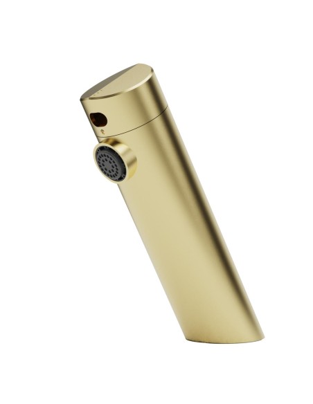 Robinet électronique laser pour lavabo sur plan. Débit standard. Or satiné PVD