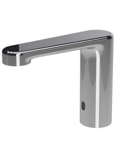 Robinet électronique laser pour lavabo sur plan. Débit Leed. Brillant