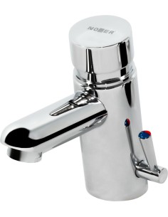 Robinet mitigeur temporisé pour lavabo sur plan. Débit Leed. Pression normale