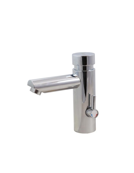Robinet mitigeur temporisé pour lavabo sur plan. Débit Leed. Pression normale