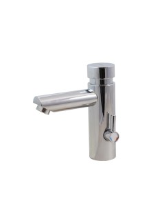 Robinet mitigeur temporisé pour lavabo sur plan. Débit standard. Pression normale