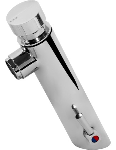 Robinet mitigeur temporisé pour lavabo sur plan. Débit Leed. Pression normale
