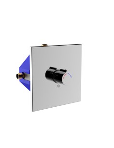 Mitigeur temporisé pour douche. Débit standard. Pression douce