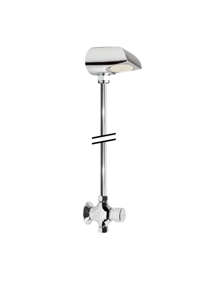 Ensemble de douche un seul eau. Installation apparente. Débit Leed. Pression normale