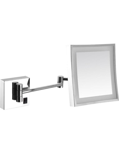 Série VANITY miroir extensible groississant avec l ed LAITON chromé et ACIER INOXYDABLE