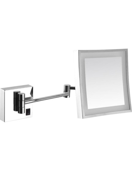 Série VANITY miroir extensible groississant avec l ed LAITON chromé et ACIER INOXYDABLE
