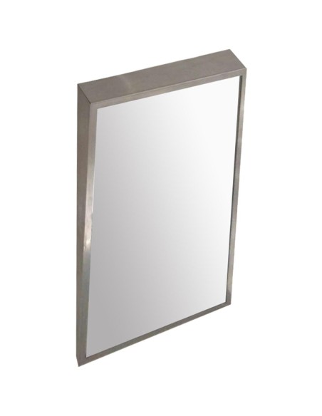 Miroir avec inclination non réglable cadre ACIER I NOXYDABLE AISI 304