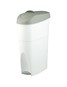 Poubelle hygiénique en ABS blanc 20 l