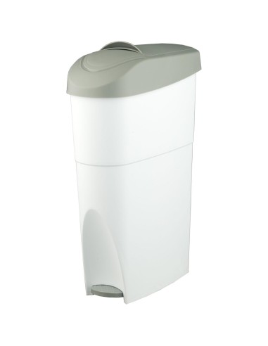Poubelle hygiénique en ABS blanc 20 l