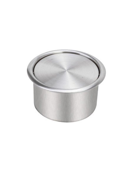 Trappe ronde de poubelle pour plan de travail ACIE R INOXYDABLE satiné