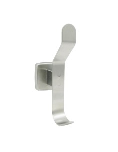 Double patère en acier inoxydable AISI 304