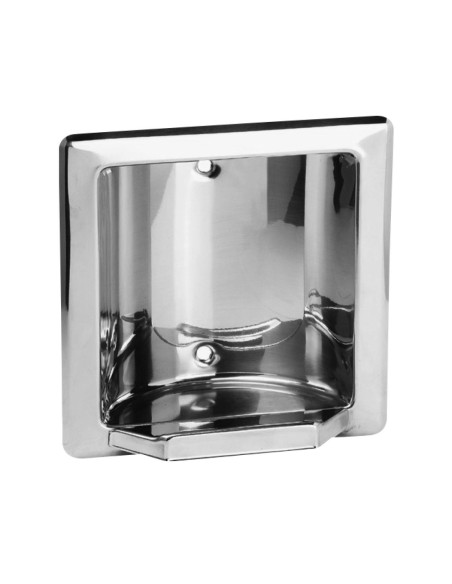 Sèrie CLASSIC- Porte-savon encastré en ACIER INOXY DABLE brillant