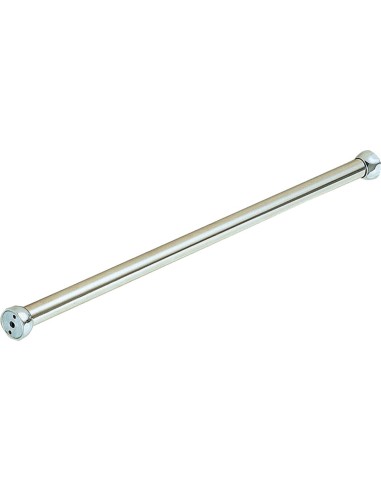 Tringle à rideau tube en ACIER INOXYDABLE supports " en zinc brillant