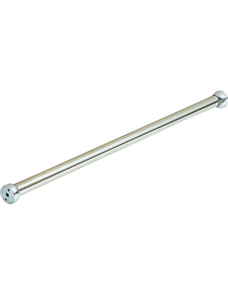 Tringle à rideau tube en ACIER INOXYDABLE supports " en zinc brillant