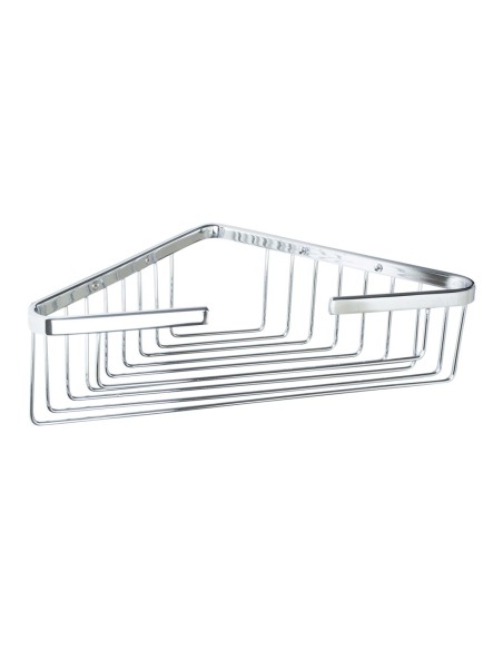 Porte-savon triangulaire en LAITON chromé