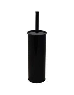 Porte-brosse WC avec support mural inox AISI 304 noir