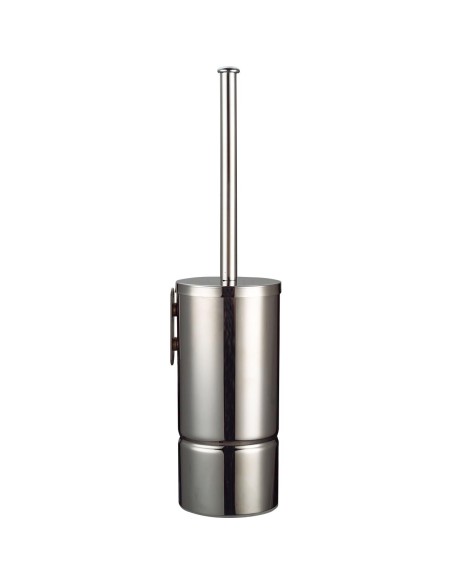 Porte brosse de toilette (WC) avec support mural A CIER INOXYDABLE AISI 304 brillant
