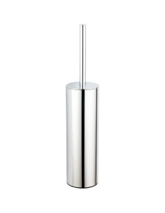 Porte brosse de toilette (WC) avec support mural A CIER INOXYDABLE brillant