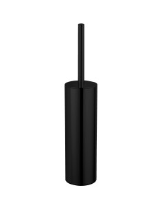 Brosse WC inox noir avec support mural
