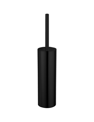 Brosse WC inox noir avec support mural