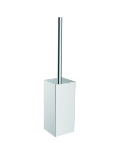 Porte brosse de toilette (WC) avec support mural A CIER INOXYDABLE  AISI 304 satiné