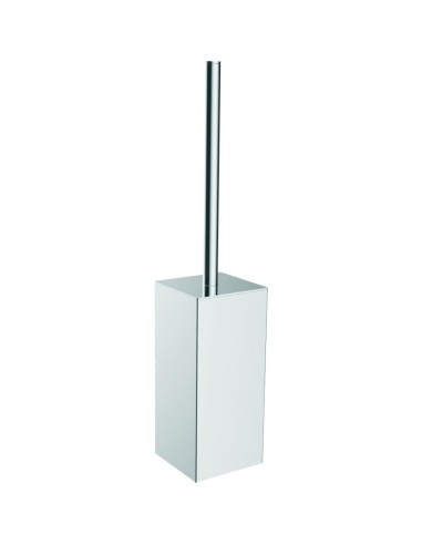 Porte brosse de toilette (WC) avec support mural A CIER INOXYDABLE  AISI 304 satiné