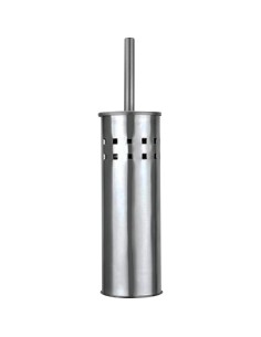Porte brosse de toilette (WC) avec support mural A CIER INOXYDABLE  AISI 304 satiné