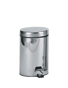 Poubelle hygiénique avec pédale 3 l en ACIER INOXY DABLE Brillant