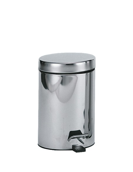 Poubelle hygiénique avec pédale 3 l en ACIER INOXY DABLE Brillant