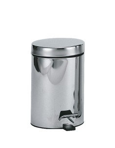 Poubelle hygiénique avec pédale 5 l en ACIER INOXY DABLE brillant