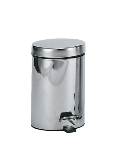Poubelle hygiénique avec pédale 5 l en ACIER INOXY DABLE brillant