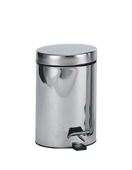 Poubelle hygiénique avec pédale 5 l en ACIER INOXY DABLE brillant
