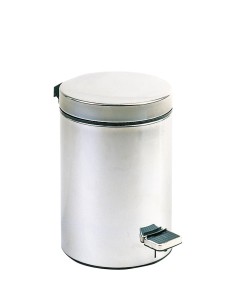 Poubelle hygiénique avec pédale 5 l en ACIER INOXY DABLE satiné