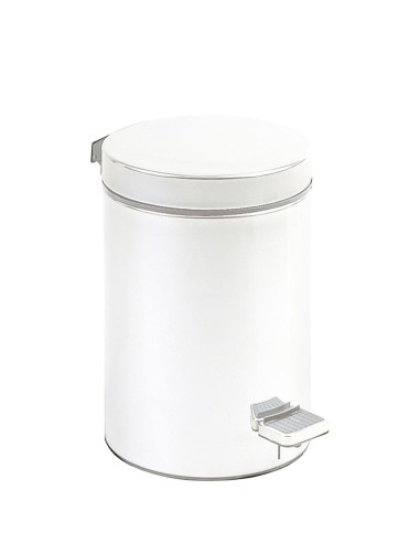 Poubelle hygiénique avec pédale 12 l en ACIER INOX YDABLE blanc