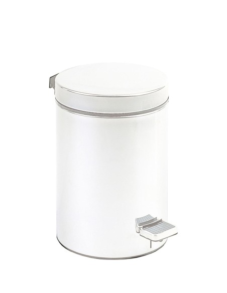 Poubelle hygiénique avec pédale 12 l en ACIER INOX YDABLE blanc