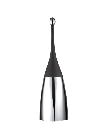 Brosse de toilette (WC) sur pied  SERIE BLACK noir  et chromé
