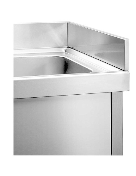 Dossseret latéral pour évier côté gauche