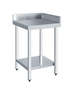 Table d'angle en ACIER INOXYDABLE, avec cadre et d osseret