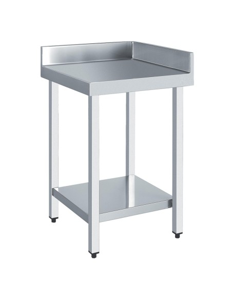 Table d'angle en ACIER INOXYDABLE, avec cadre et d osseret