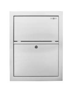 Poubelle encastrée en ACIER INOXYDABLE AISI 304