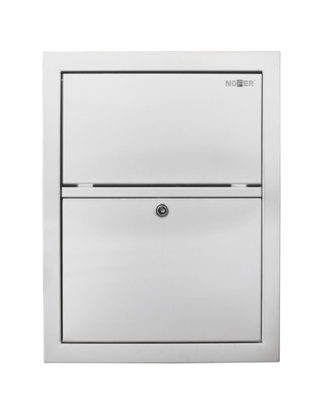 Poubelle encastrée en ACIER INOXYDABLE AISI 304