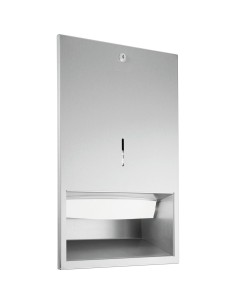 Distributeur papier essuie-mains INOXYDABLE AISI 3 04  encastré