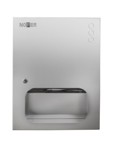 Meuble compact encastré avec distributeur papier e ssuie-mains en ACIER INOXYDABLE