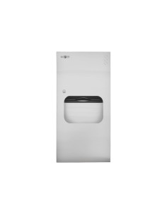 Distributeur de papier et de déchets en acier inoxydable encastré avec une porte 700 haut x 350 large x 113 profondeur (mm)