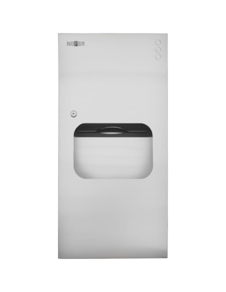 Distributeur de papier et poubelle encastrés en AC IER INOXYDABLE