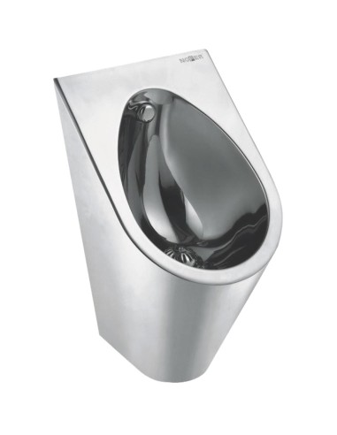 Urinoir mural en ACIER INOXYDABLE AISI 304 brillan t